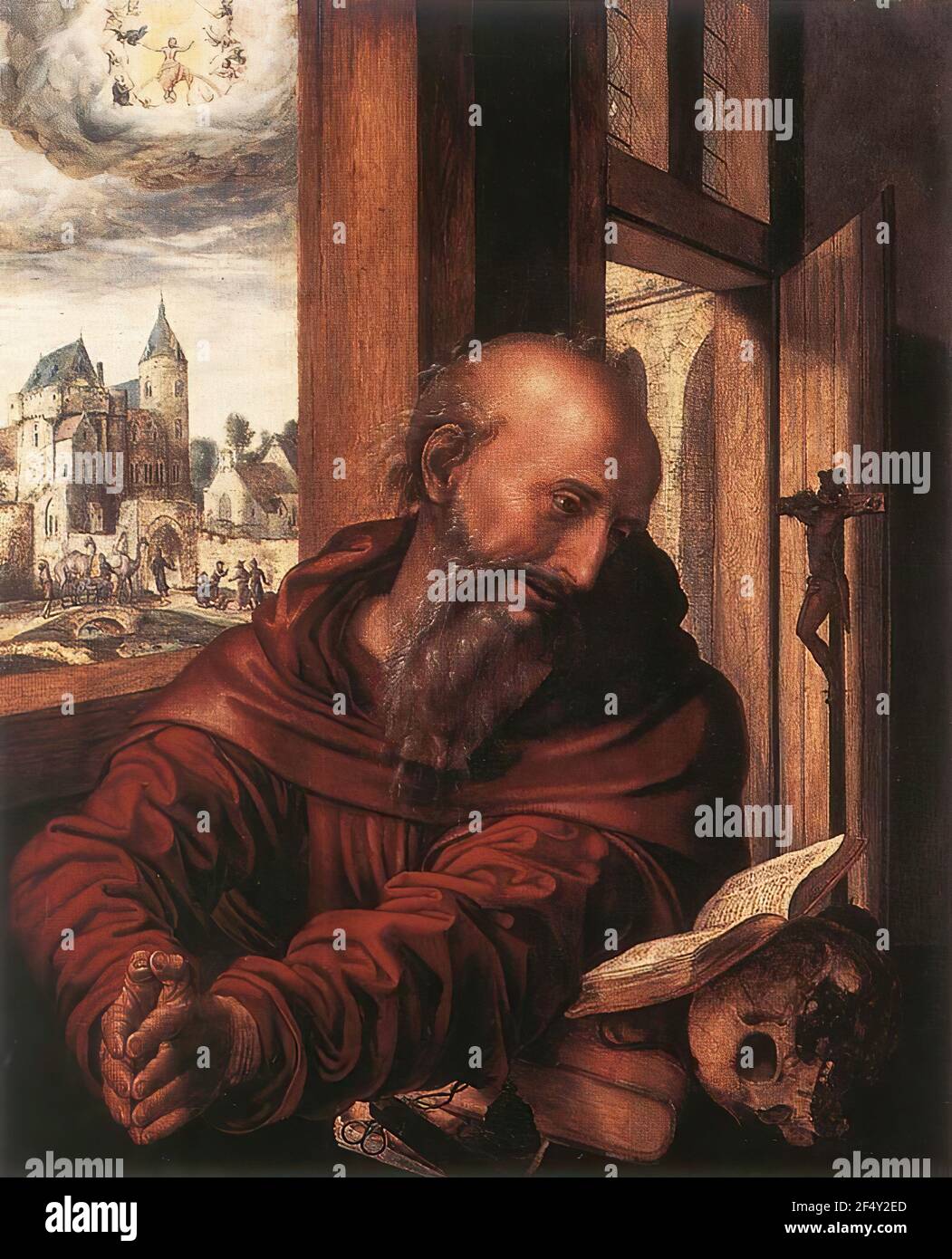 Jan Sanders van Hemessen St Jerome Stock Photo Alamy