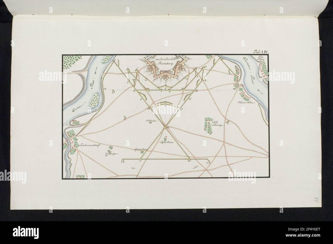 Fastening, idealtypical map, field fasteners Stock Photo Alamy