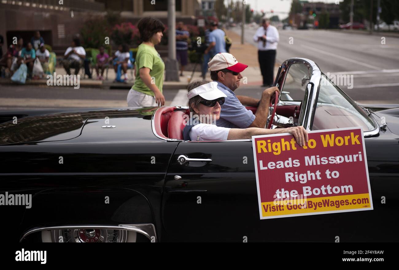 Right to Work legislation defeated in Missouri Stock Photo Alamy