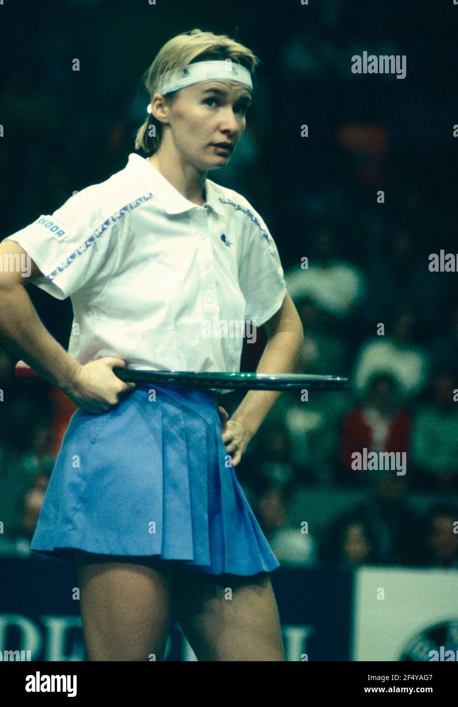 Czech tennis player Jana Novotna, European Indoors, Zurich 1992 Stock