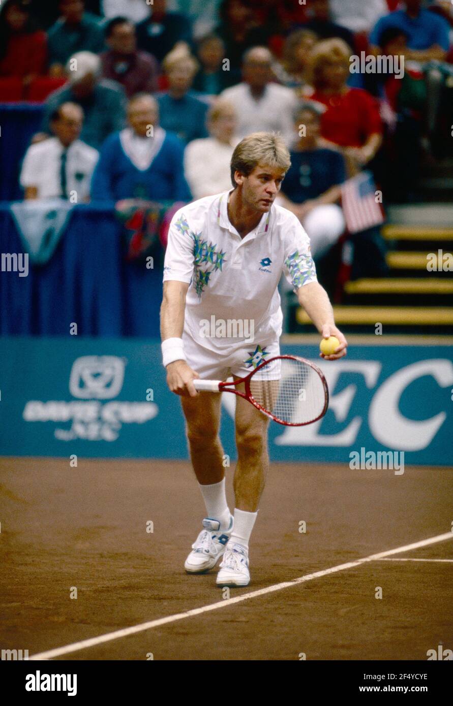 Swedish tennis player Anders Jarryd, Copenhagen 1992 Stock Photo - Alamy