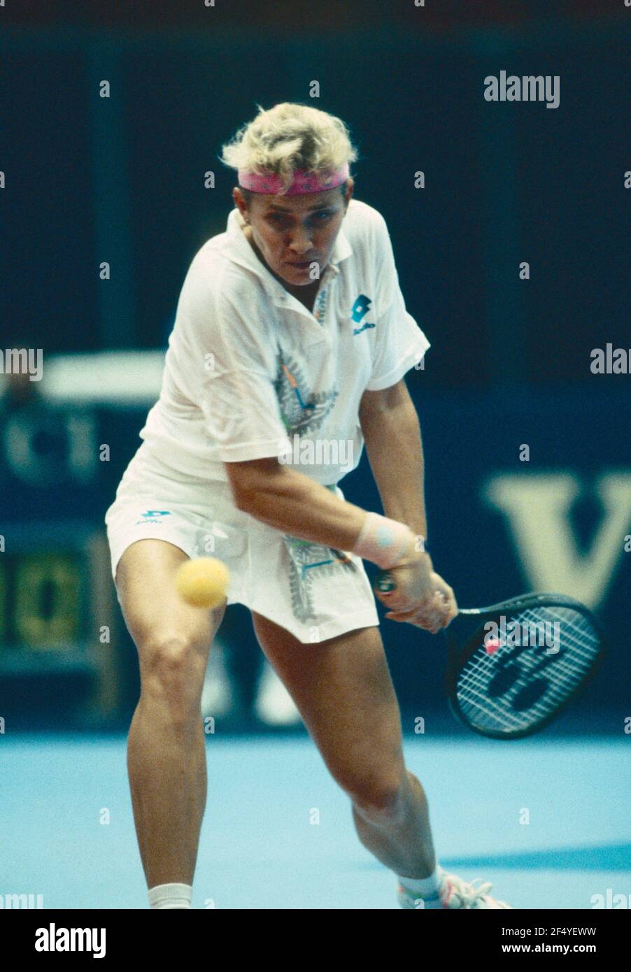 Australian tennis player Rachel McQuillan, Fitgar Ladies Indoor, Milan,  Italy 1991 Stock Photo - Alamy