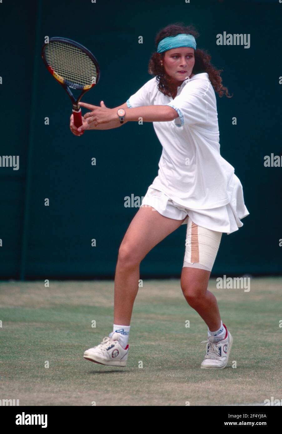 Dutch tennis player Petra Kamstra, Wimbledon, UK 1995 Stock Photo Alamy