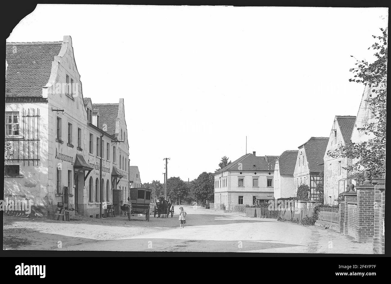 Narrow streets old buildings Black and