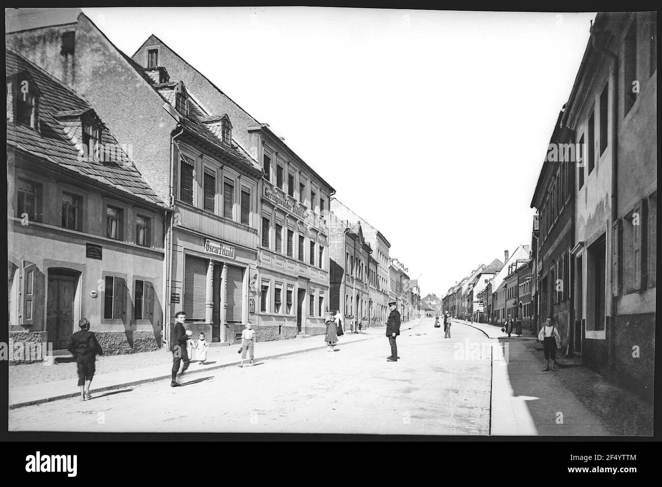 Main street commercial architecture Black and White Stock Photos ...