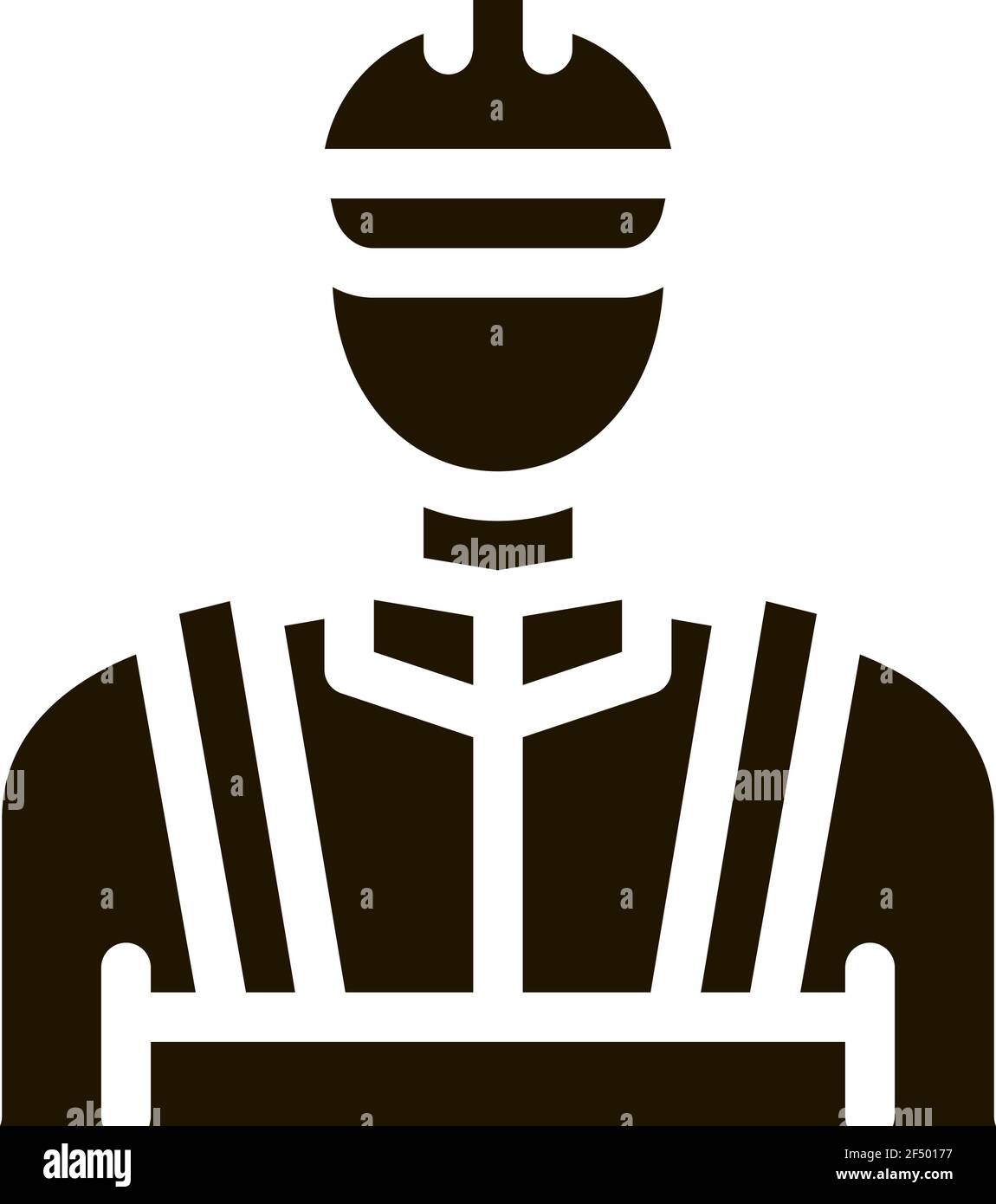 Mason Worker Icon Vector Glyph Illustration Stock Vector Image & Art ...