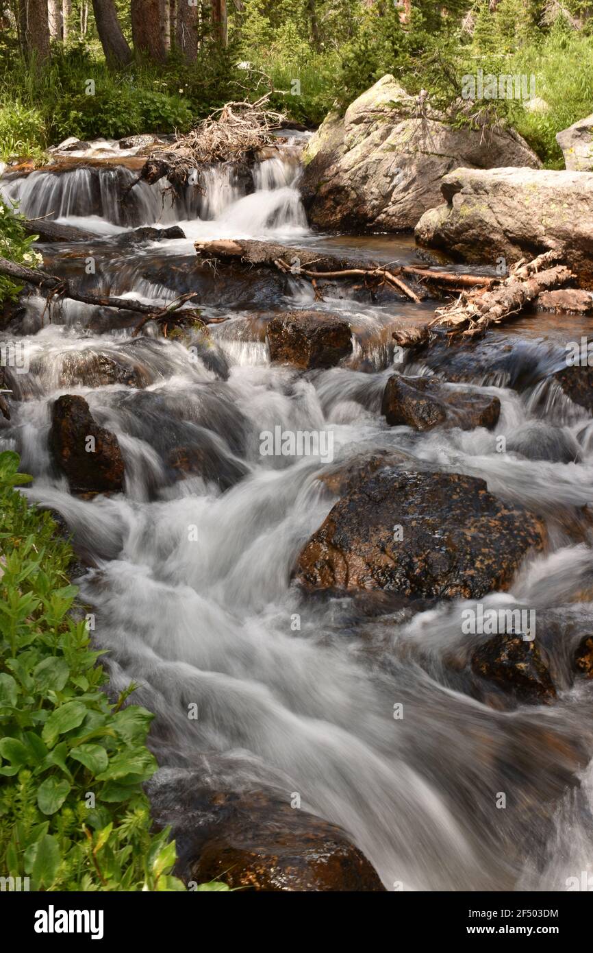 Cascading rocky stream in hi-res stock photography and images - Alamy