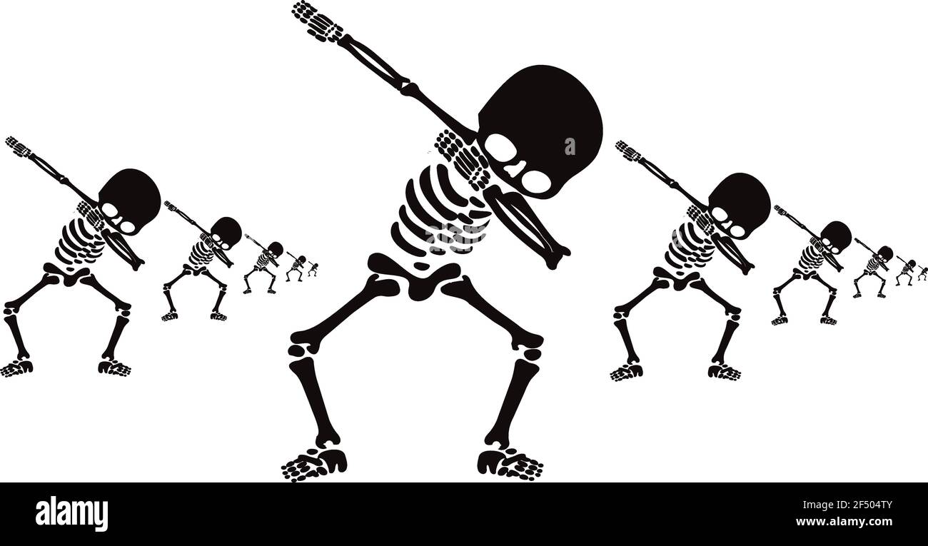 Skeleton dab, A group of skeletons dabbing Stock Vector Image & Art Alamy