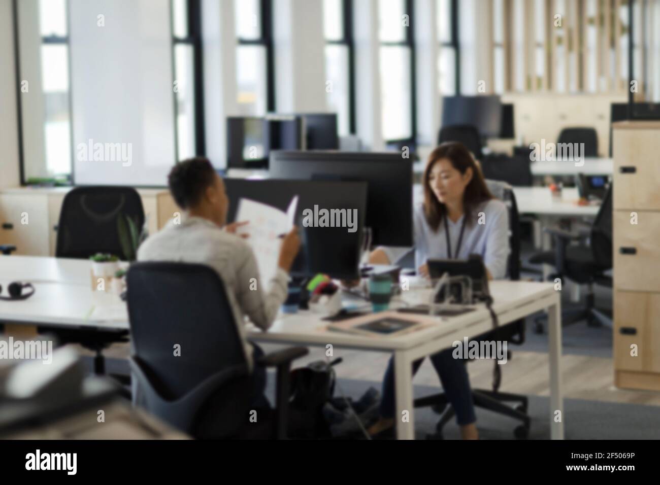 Open plan office computers hi-res stock photography and images - Alamy