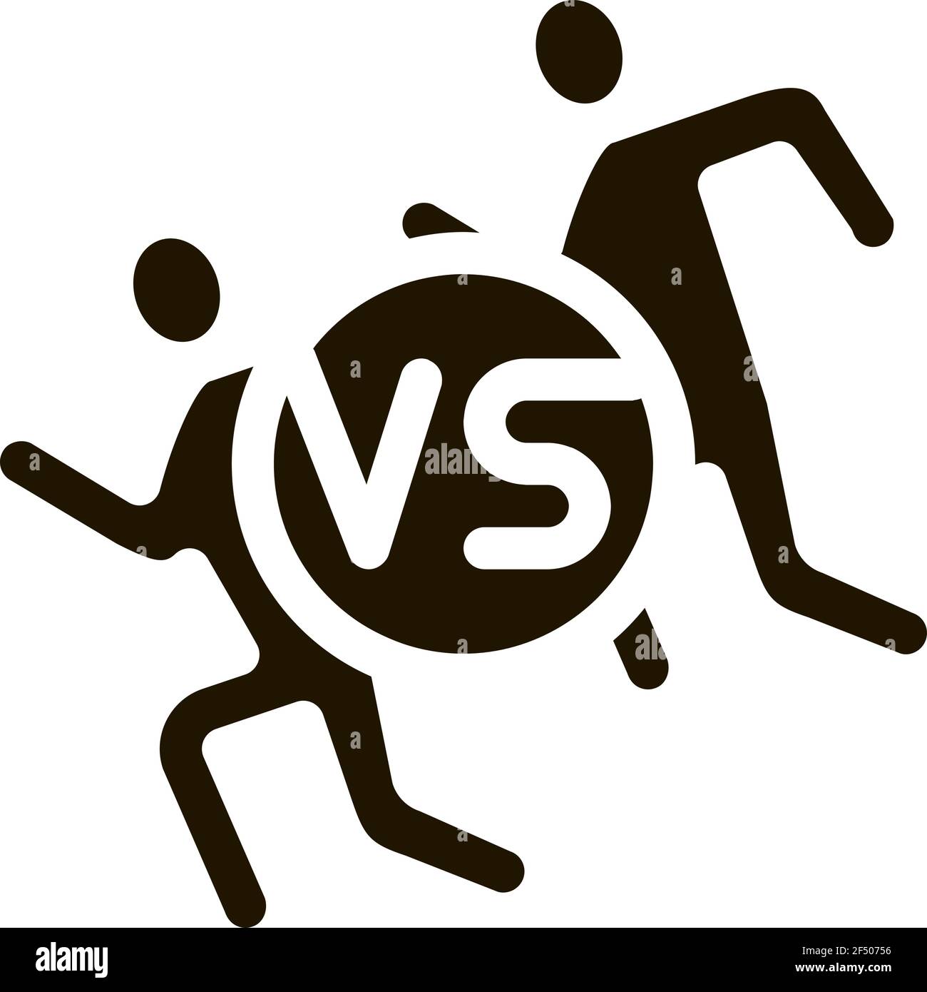 Running Sport Icon Vector Glyph Illustration Stock Vector