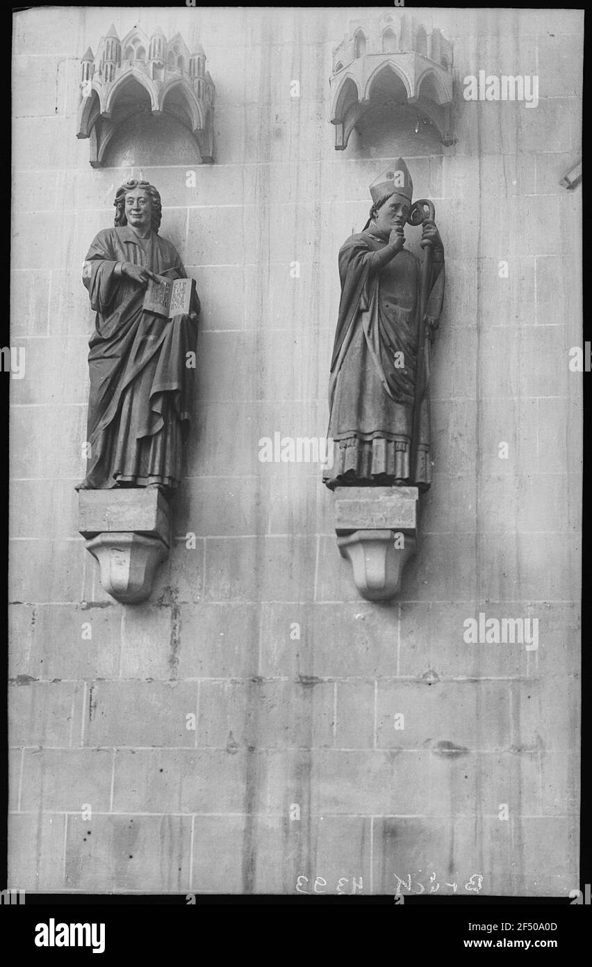 Meissen. Cathedral, Protective Cartridges St. John and St. Donatus Stock Photo