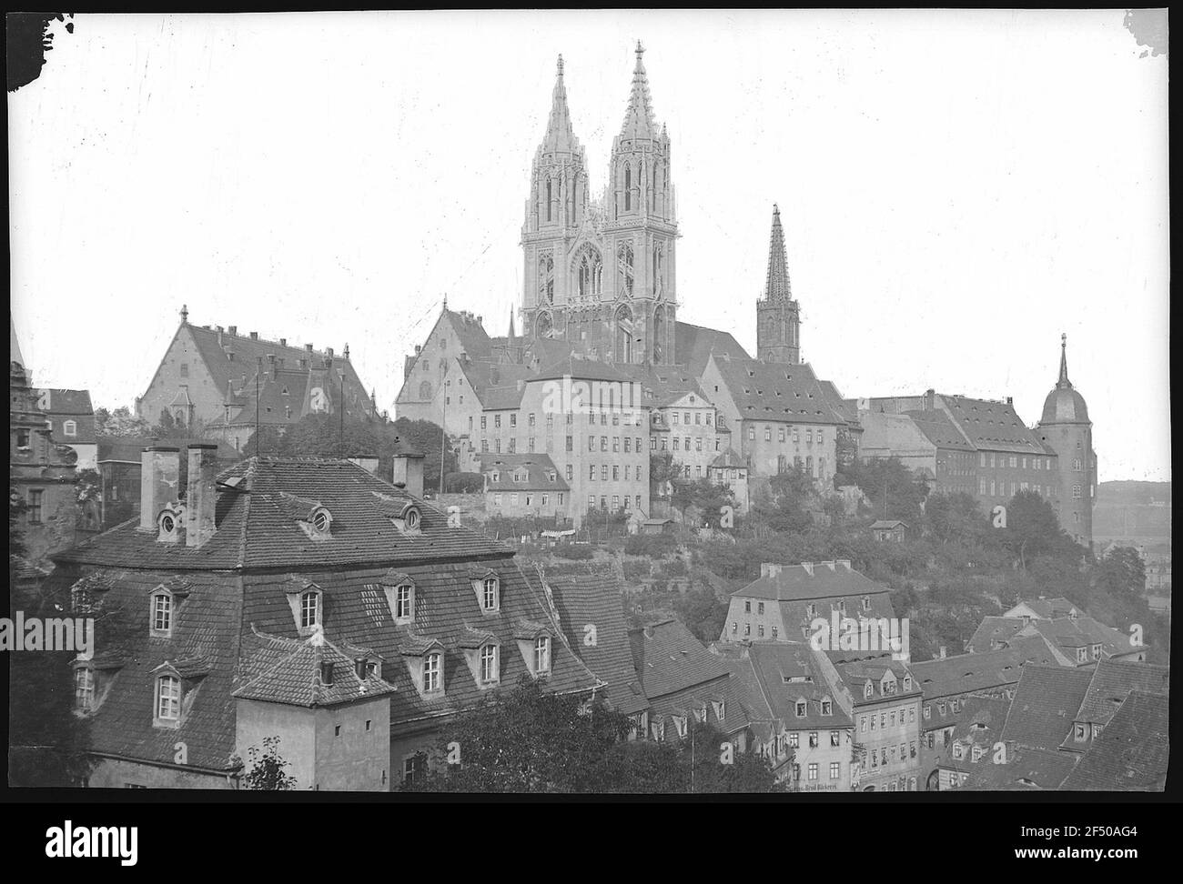 Meissen. Schlossberg with cathedral, curies and bishops Stock Photo