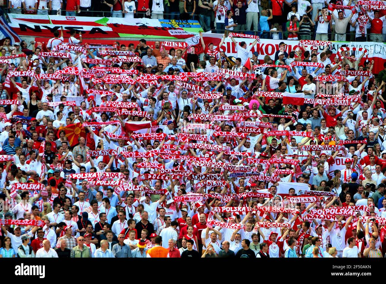 Polish soccer fans at the 2006 FIFA World Cup Stock Photo Alamy