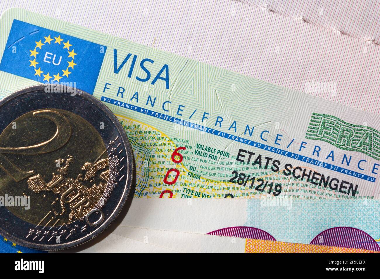 French visa hi-res stock photography and images - Alamy