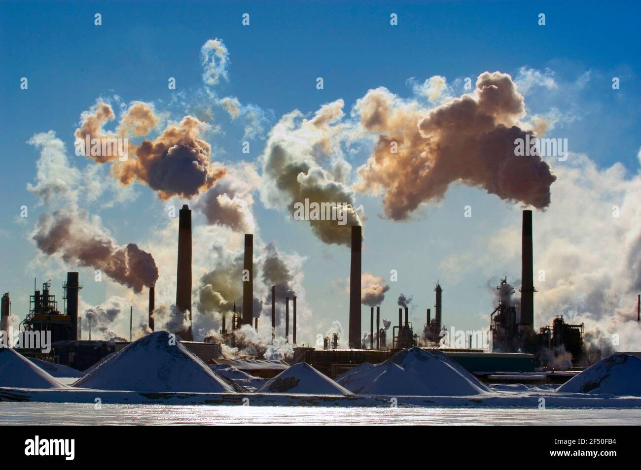 Air Pollution from Chemical Industry on the St. Clair River at Port
