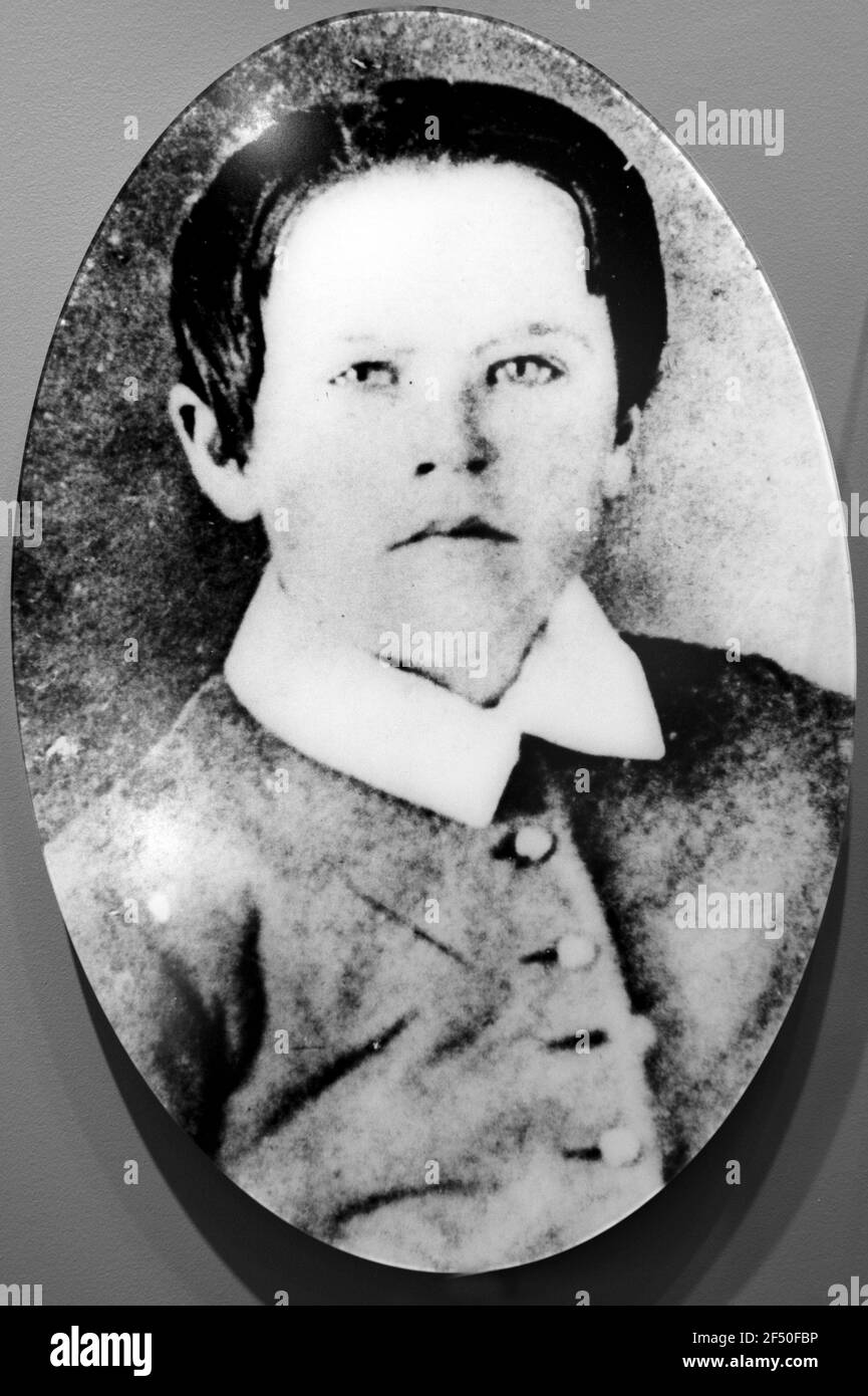 Thomas Edison historic photograph at 10 years of age Stock Photo