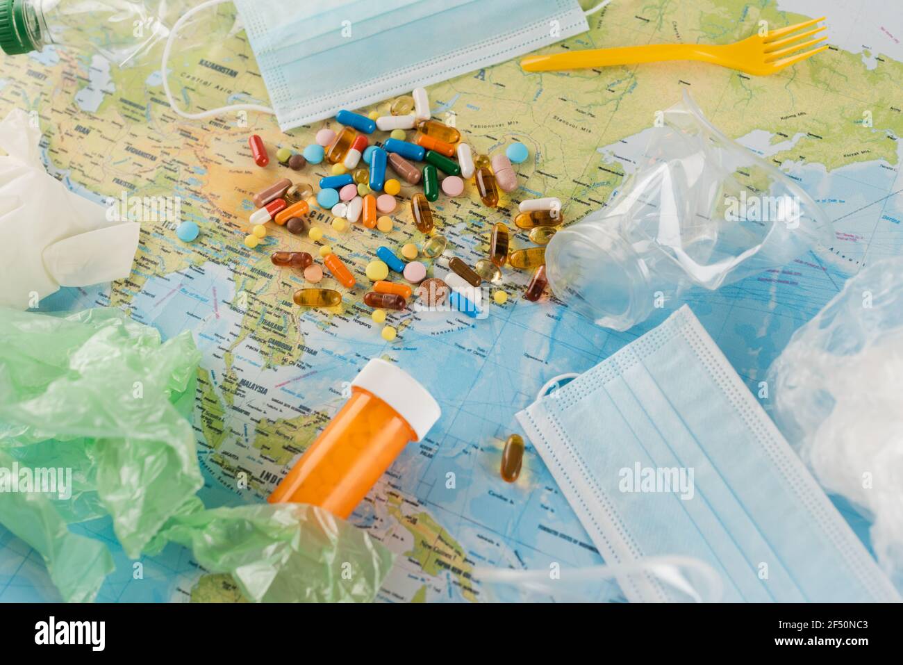 Plastic map garbage hi-res stock photography and images - Alamy