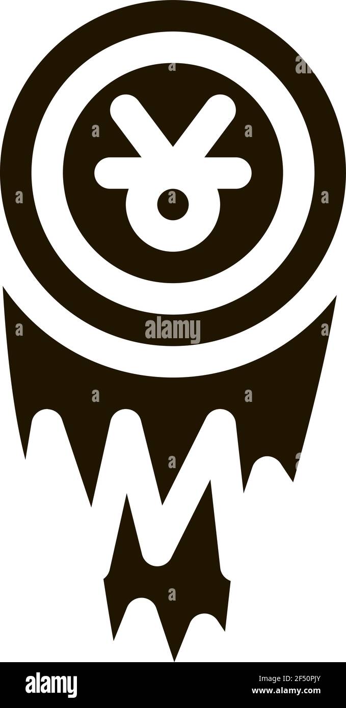 Holy Shaman Tambourine Icon Illustration Stock Vector