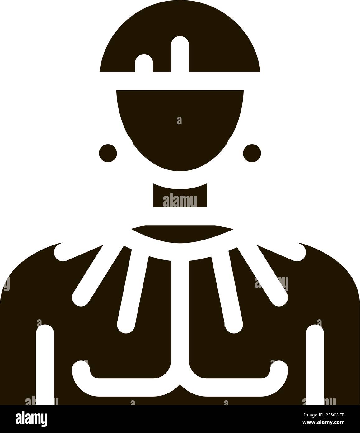 Young Aztec Man Icon Vector Glyph Illustration Stock Vector