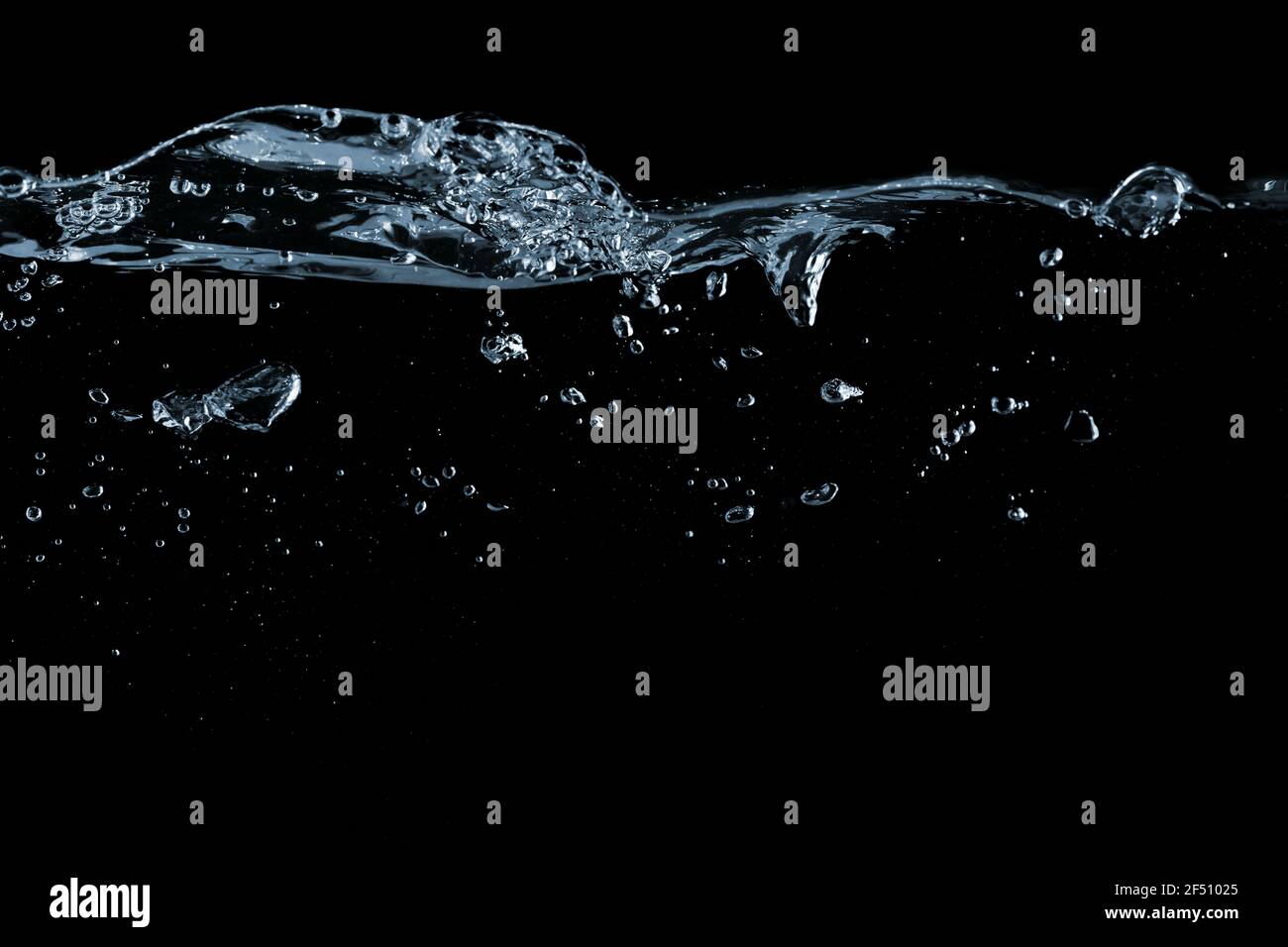 Clear water surface with ripple and bubbles Stock Photo - Alamy