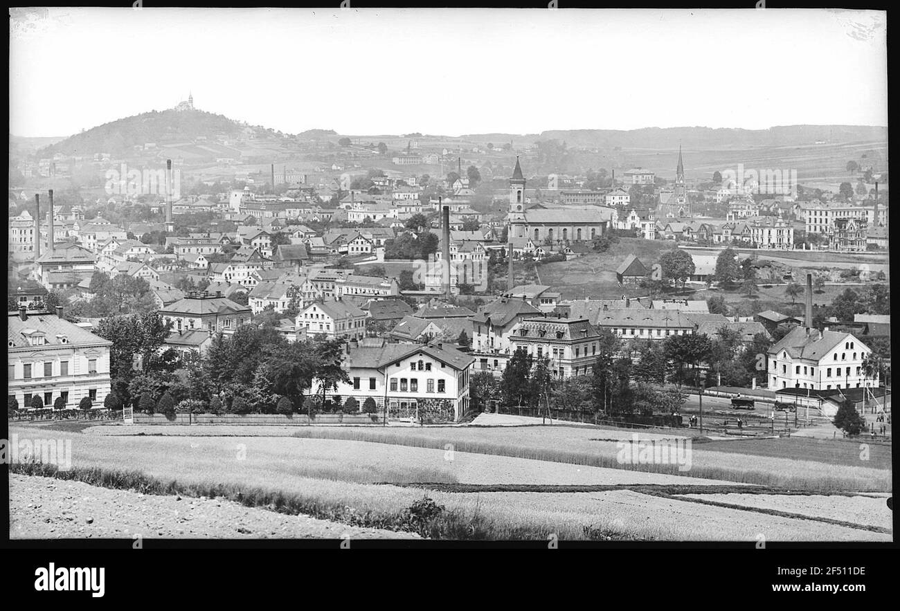 Warnsdorf. View of Warnsdorf from the Galgenberg Stock Photo - Alamy