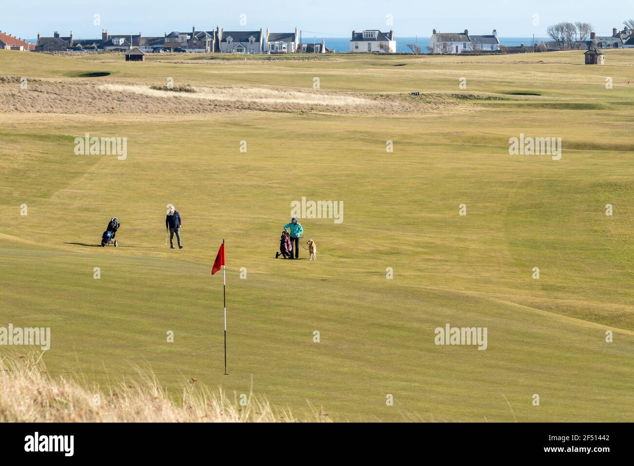 Elie golf course, Fife, Scotland Stock Photo