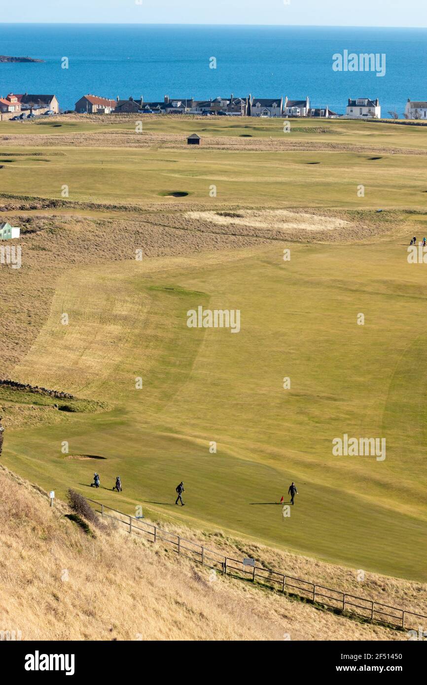 Elie golf course, Fife, Scotland Stock Photo