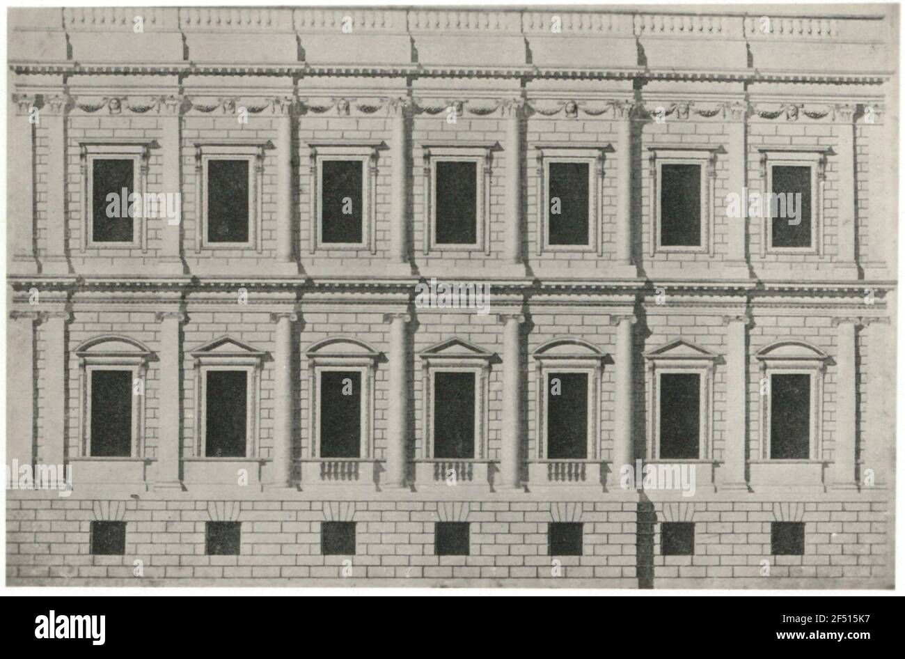 London-Whitehall. Banqueting House. Aus: Summerson, John Newenham. Architecture in Britain : 1530 to 1830, Tafel 41 Stock Photo