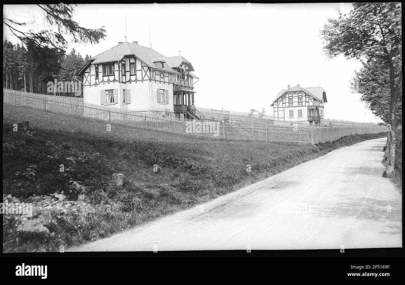 Altenberg. Road to Hirschsprung. Dr. Börner's country house Stock Photo