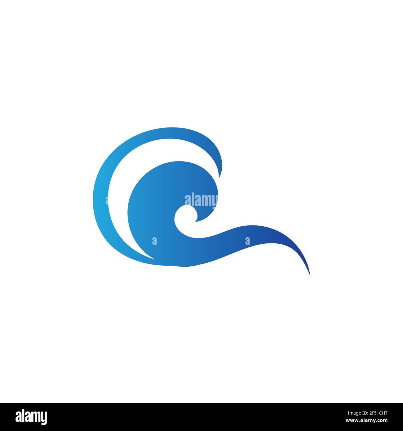 Ocean Wave Logo vector illustration design Template - Vector Stock ...