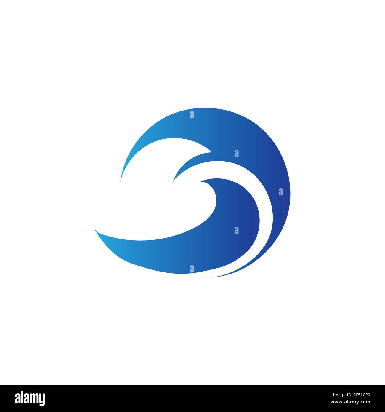 Ocean Wave Logo vector illustration design Template - Vector Stock ...