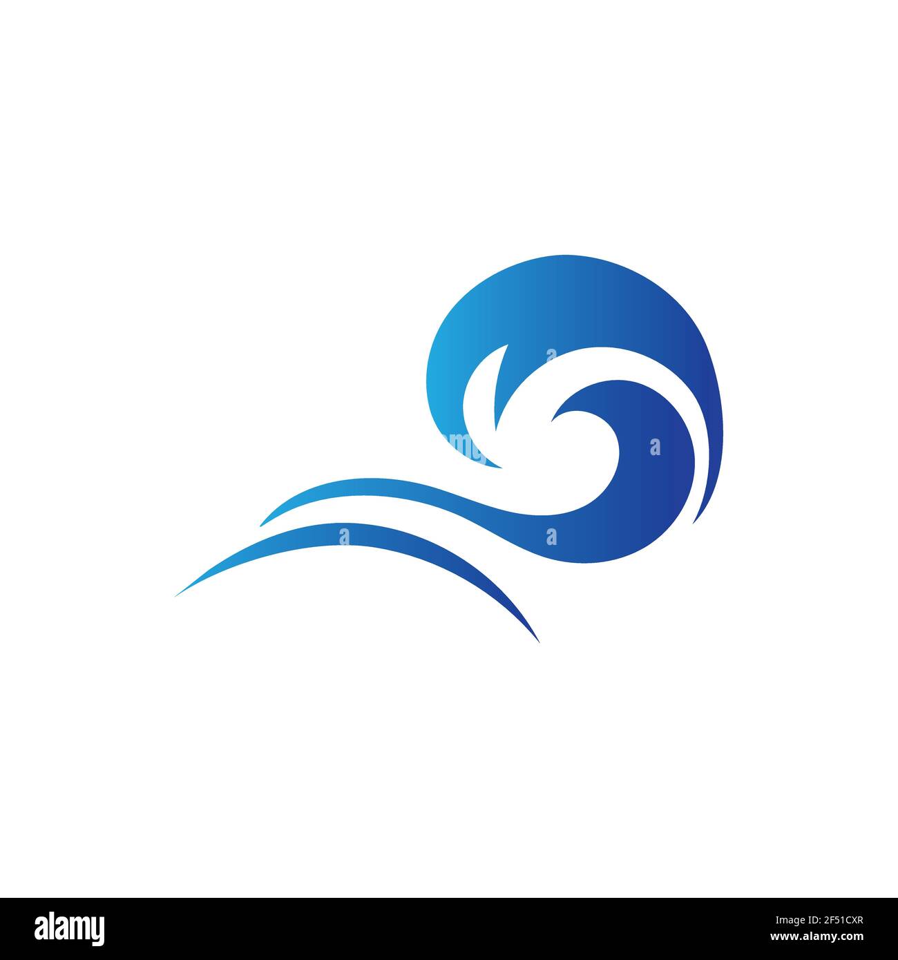 Ocean Wave Logo vector illustration design Template - Vector Stock ...