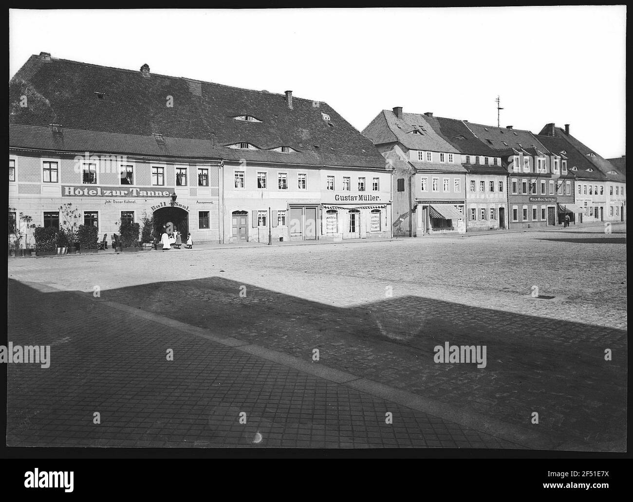 Neustadt in Saxony. Market with hotel for fir Stock Photo Alamy