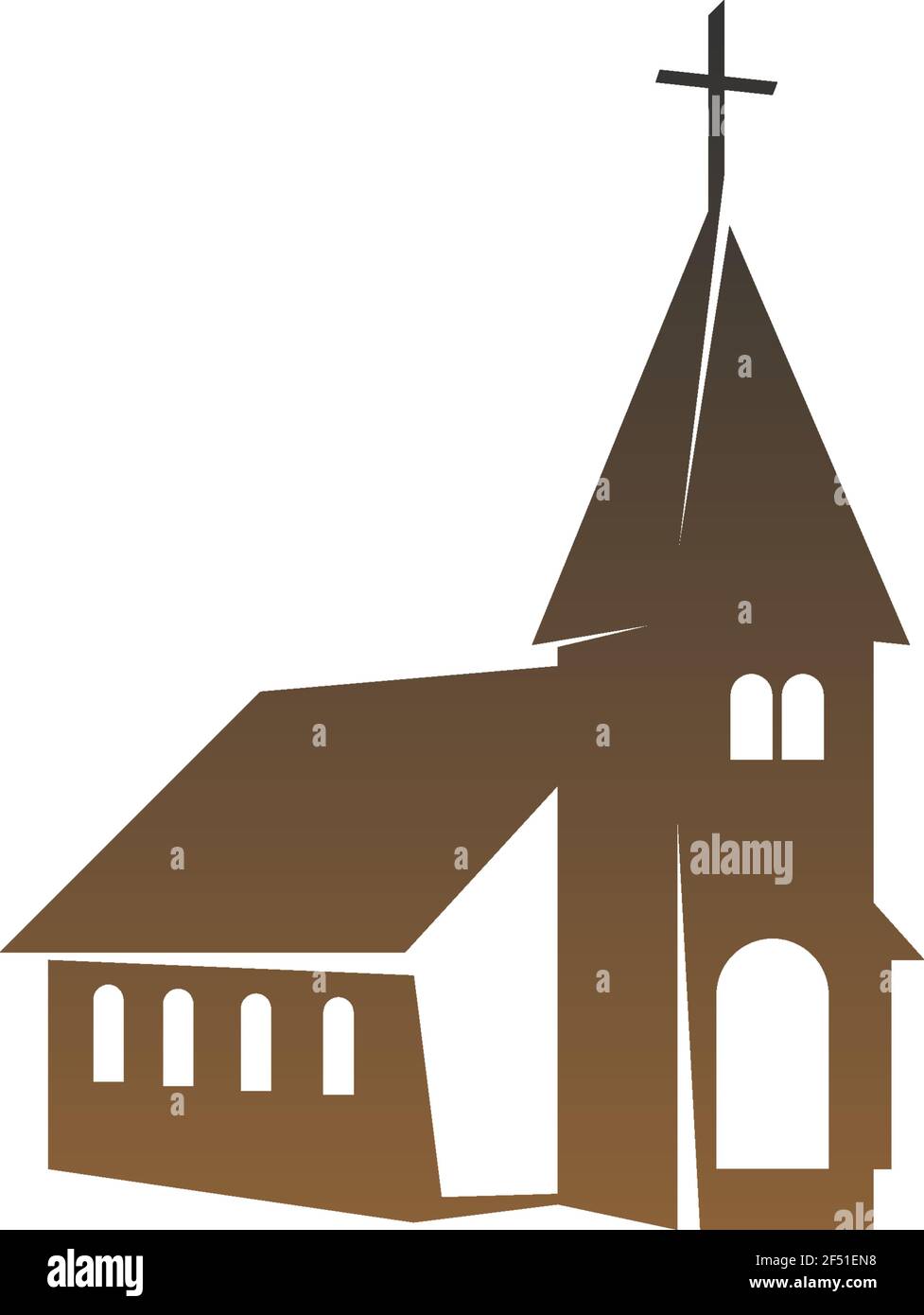 Chruch icon logo sign vector design illustration template Stock Vector