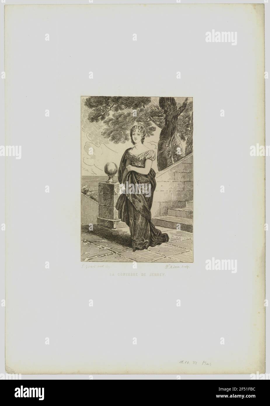 Portrait of Comtesse de Jersey Stock Photo