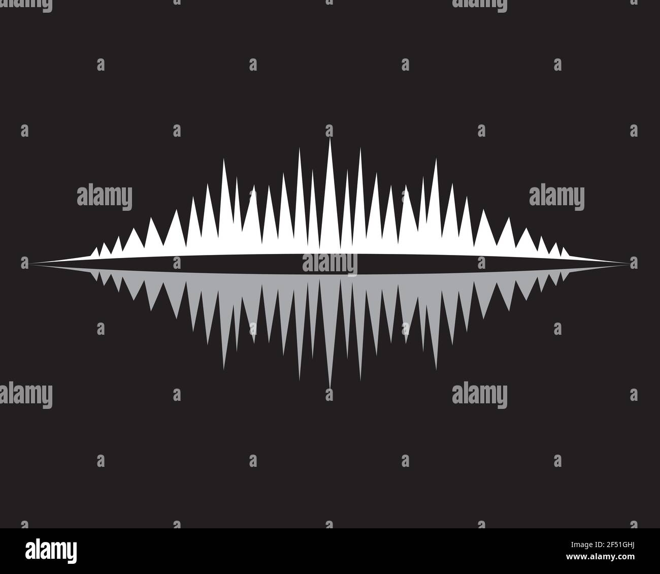Sound wave logo template vector icon illustration Stock Vector Image ...