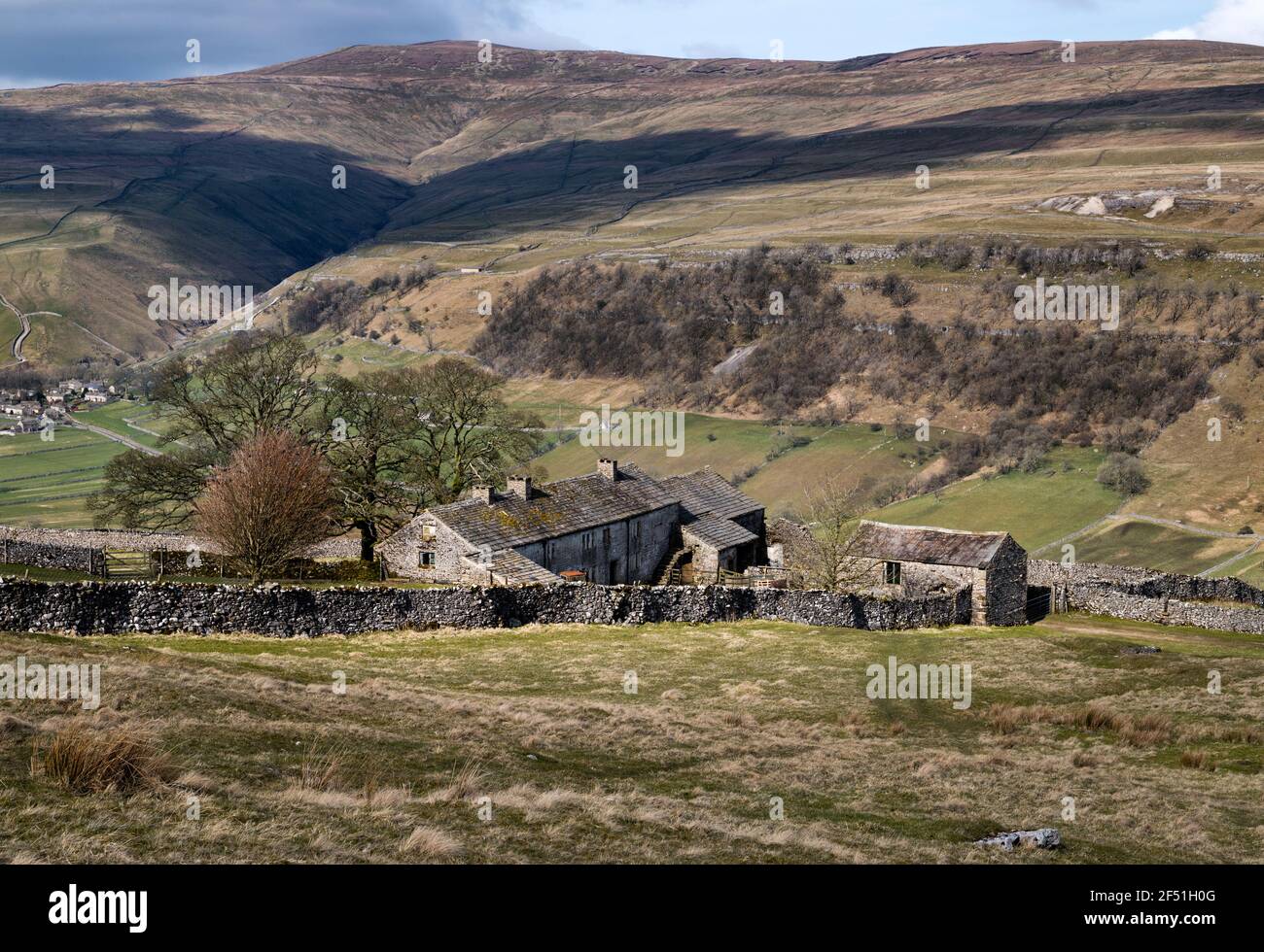 A Springtime view of Wharfedale from Moor End, Yorkshire Dales National