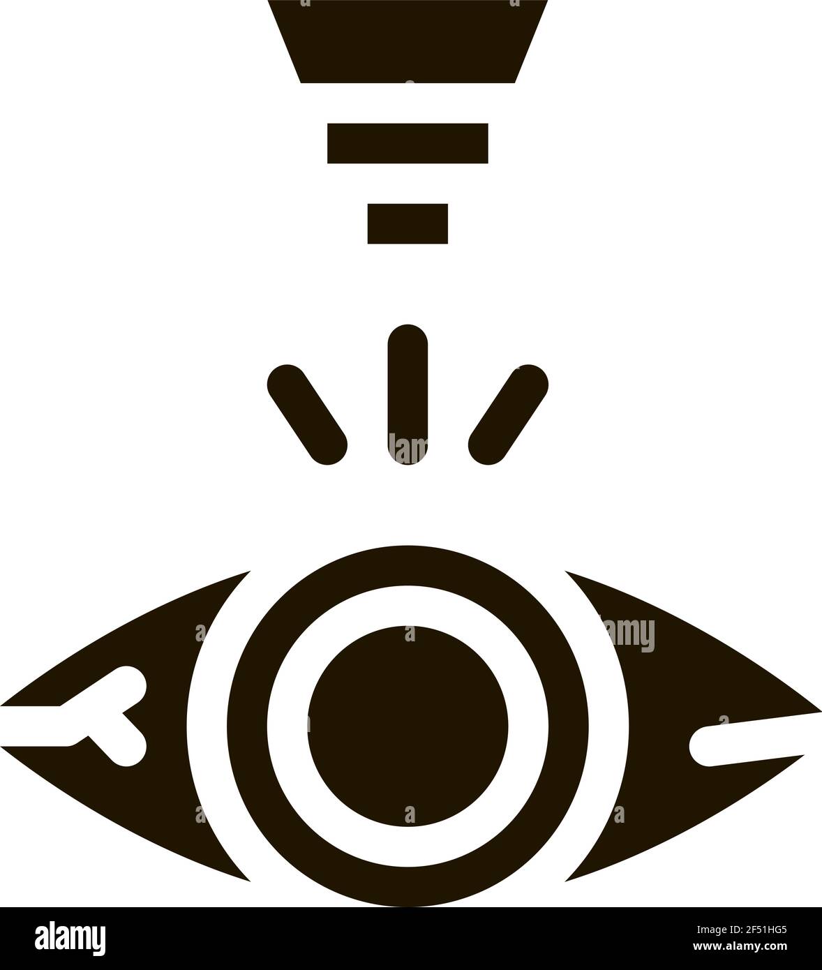 Laser Eye Treatment Vector Glyph Illustration Stock Vector Image & Art