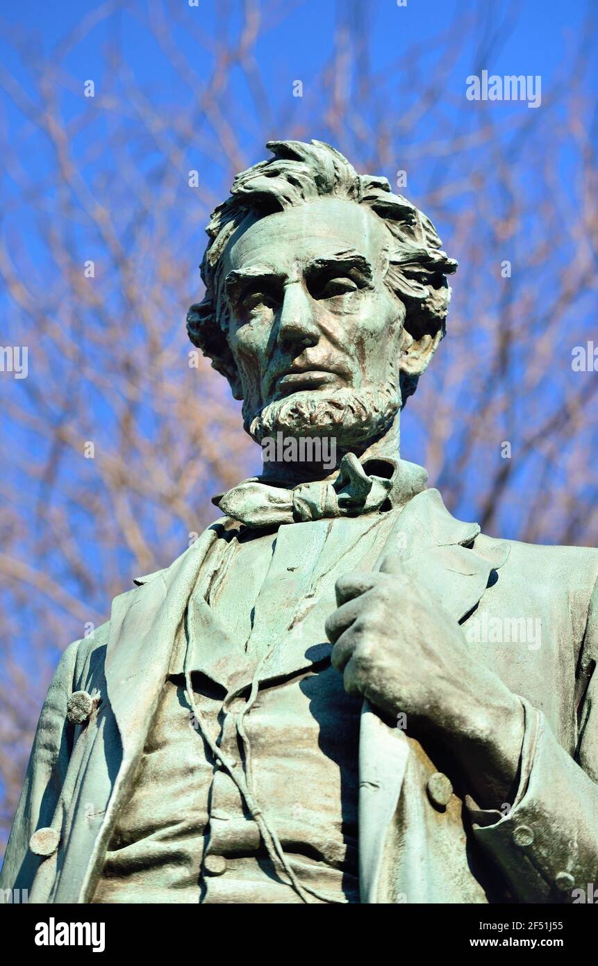 Lincoln statue park chicago hires stock photography and images Alamy