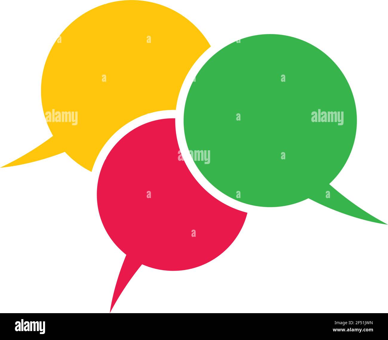 Speech bubble logo template vector icon illustration design Stock ...