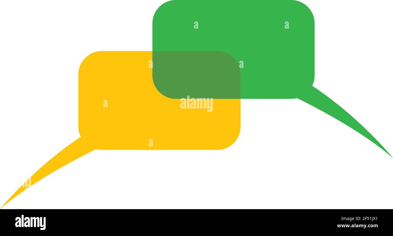 Speech bubble logo template vector icon illustration design Stock ...