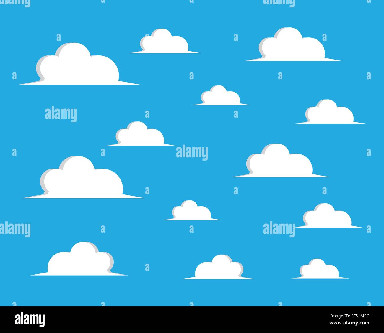 Blue sky with cloud background vector illustration design Stock Vector ...