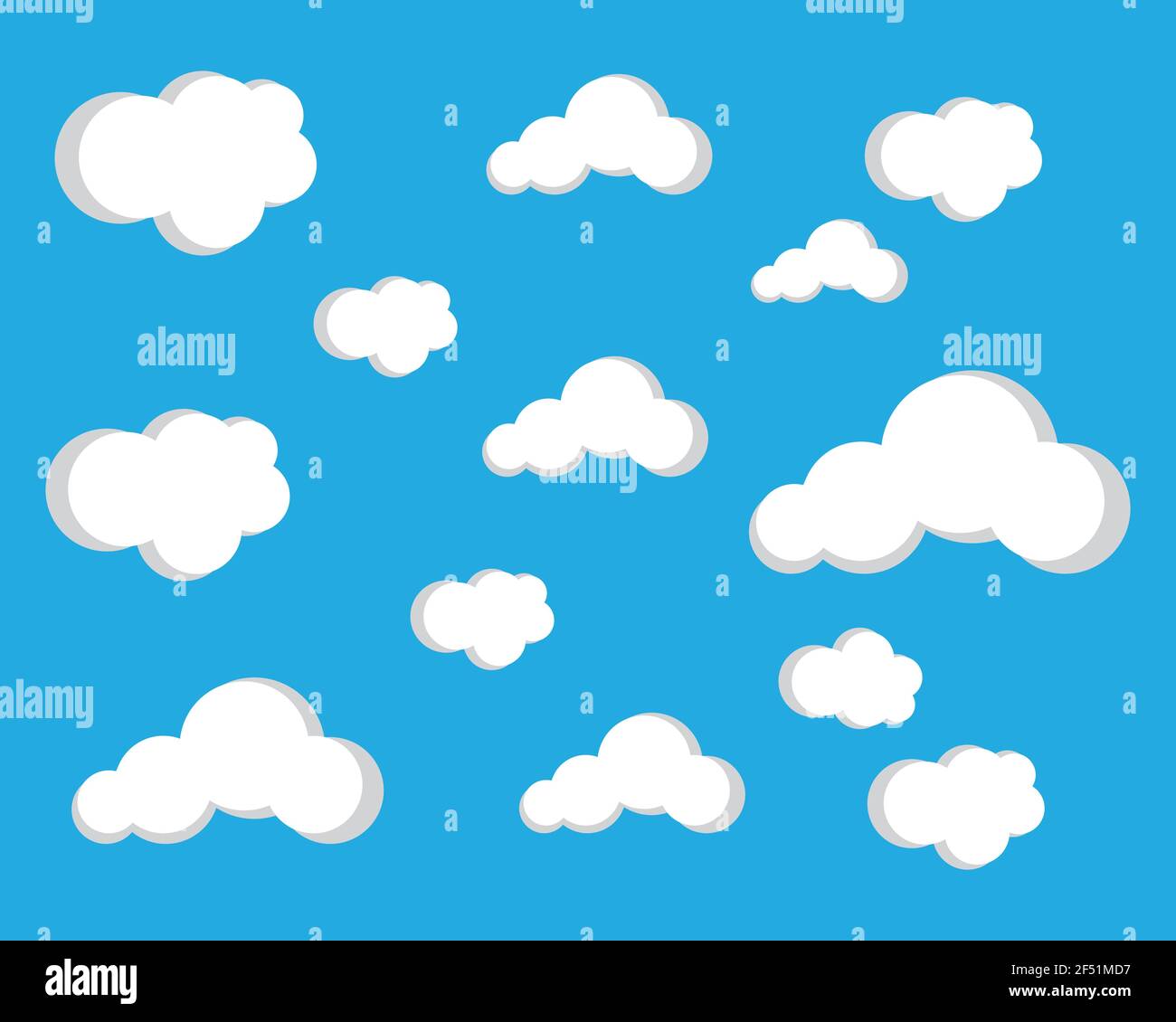 Blue sky with cloud background vector illustration design Stock Vector ...