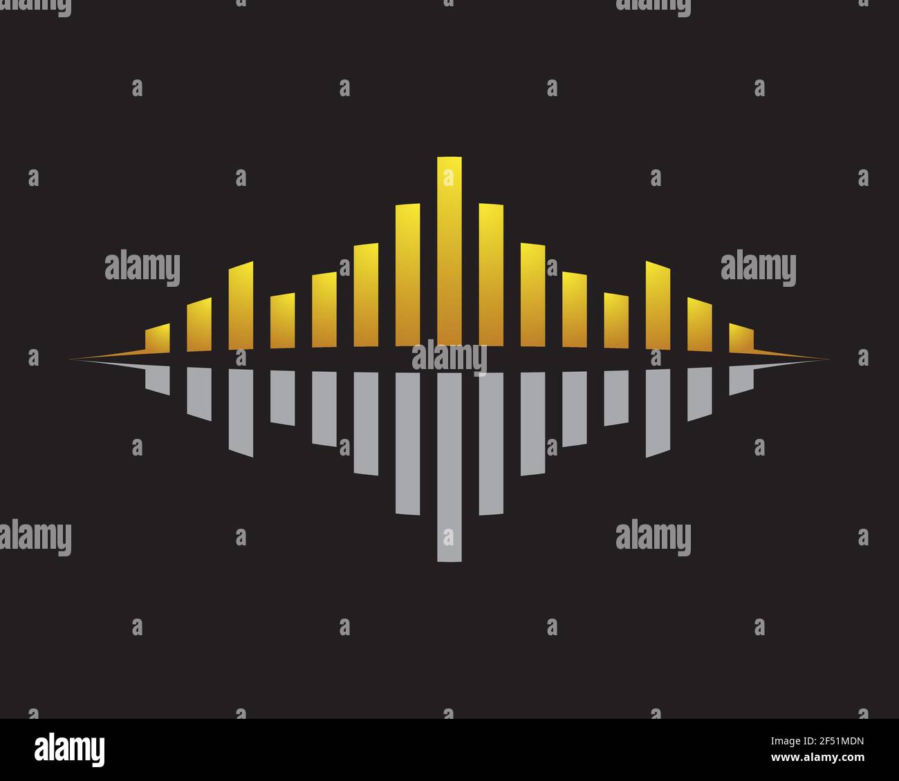 Sound wave logo template vector icon illustration Stock Vector Image ...