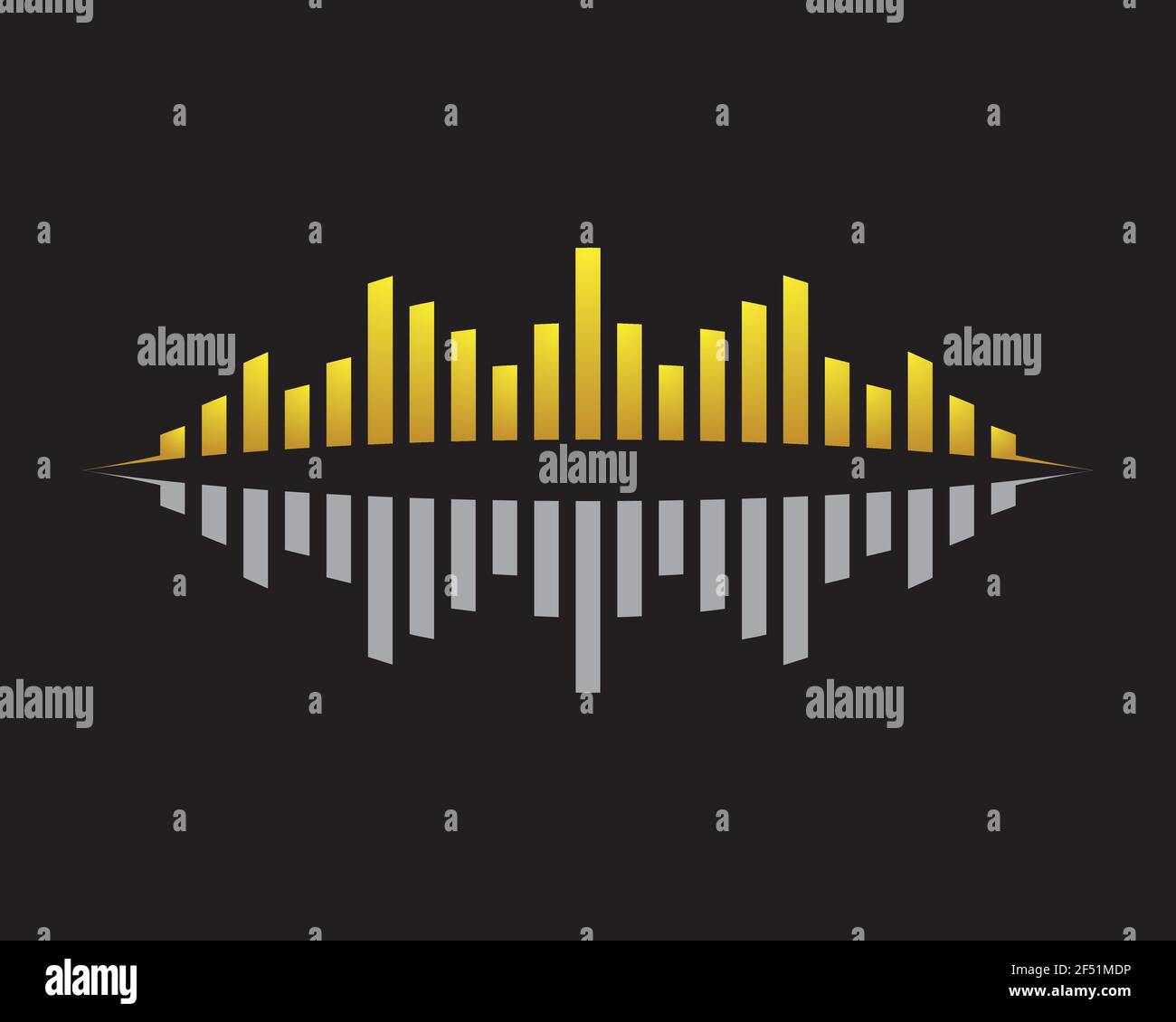 Sound wave logo template vector icon illustration Stock Vector Image ...