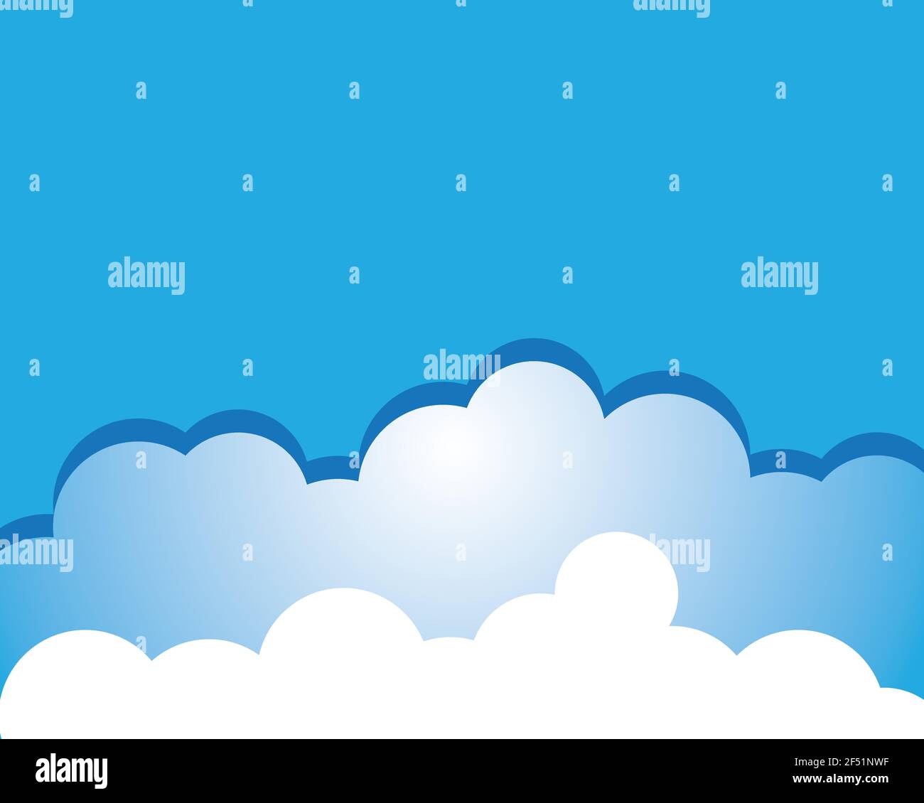 Blue sky with cloud background vector illustration design Stock Vector ...