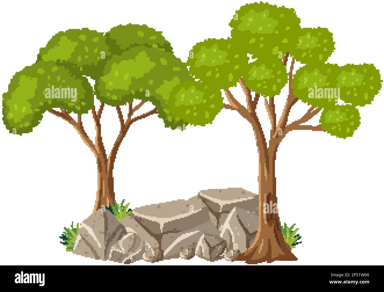 Isolated tree on white background illustration Stock Vector Image & Art ...