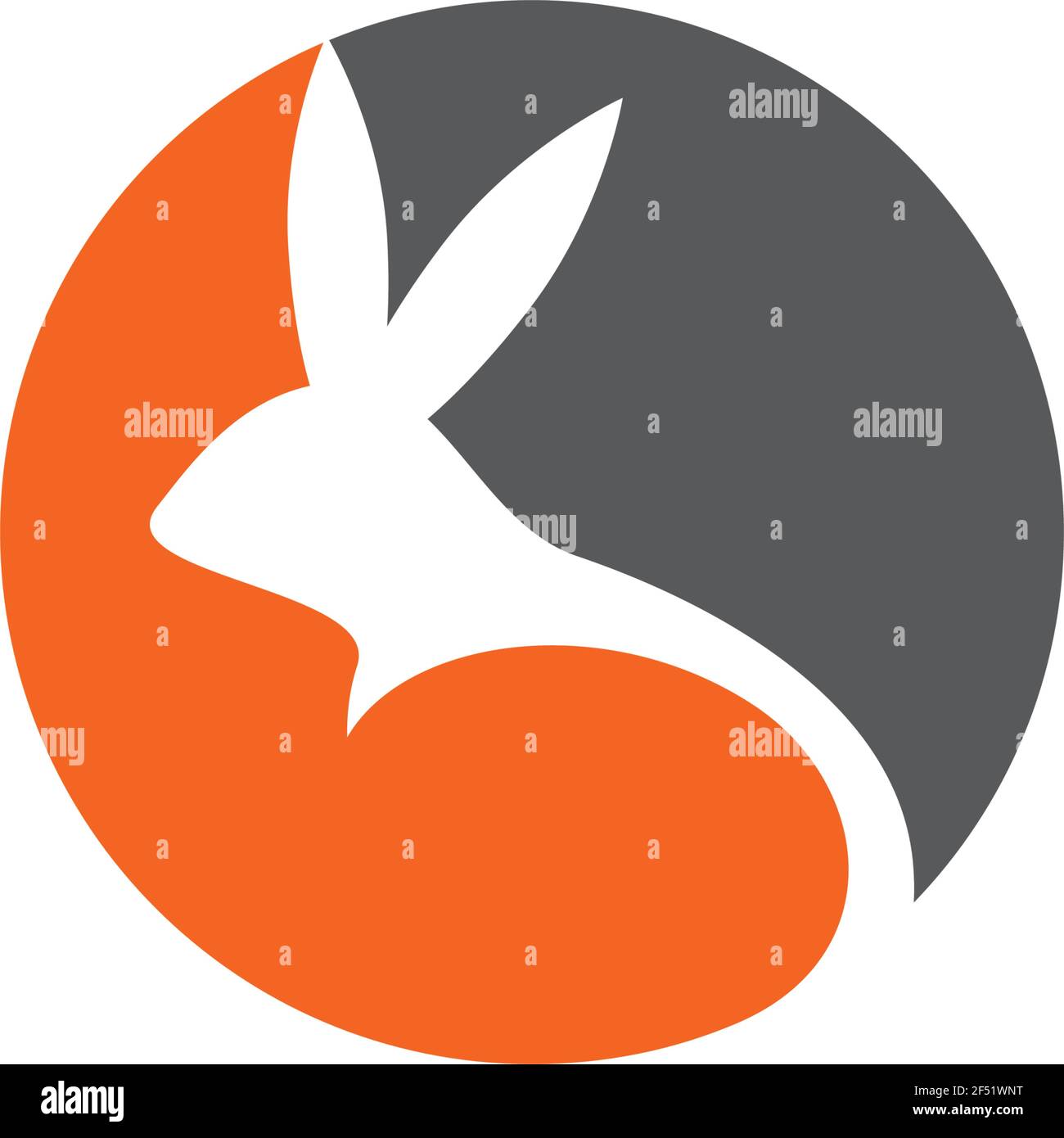 Rabbit Logo template vector icon illustration design Stock Vector