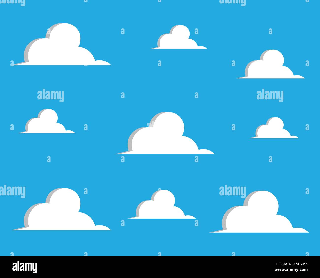 Blue sky with cloud background vector illustration design Stock Vector ...