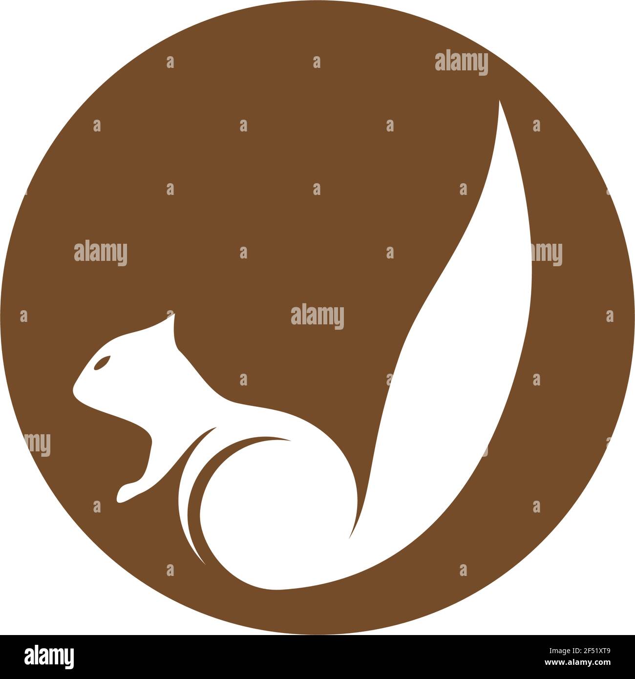 Squirrel logo template vector icon illustration design Stock Vector